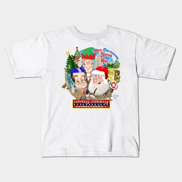 Only Fools and Horses Christmas Kids T-Shirt by Sarah Bailey TV Cartoons